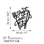 Wallity Just Eat It - Accesorio Decorativo de Pared Metálico Negro